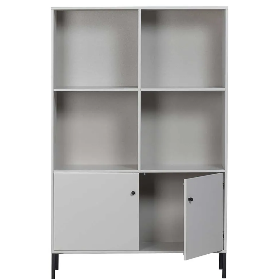 Hellgrauer Schrank mit vier Fächern - Rocca