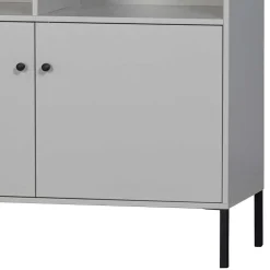 Hellgrauer Schrank mit vier Fächern - Rocca