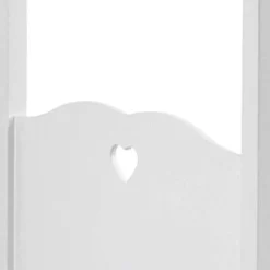 Herz Design Himmelbett in Weiß - Grandory