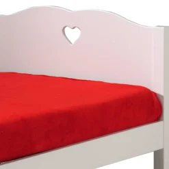 Herz Design Kinderbett in Weiß - Grandory