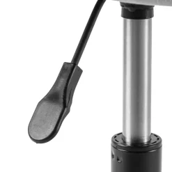 Höhenverstellbarer Bürostuhl in Hellgrau Samt - Renato