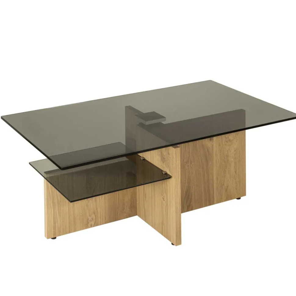 Höhenverstellbarer Couchtisch aus Parasolglas - Bonifazio