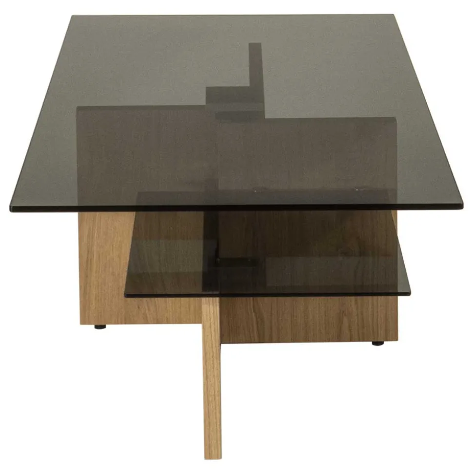 Höhenverstellbarer Couchtisch aus Parasolglas - Bonifazio