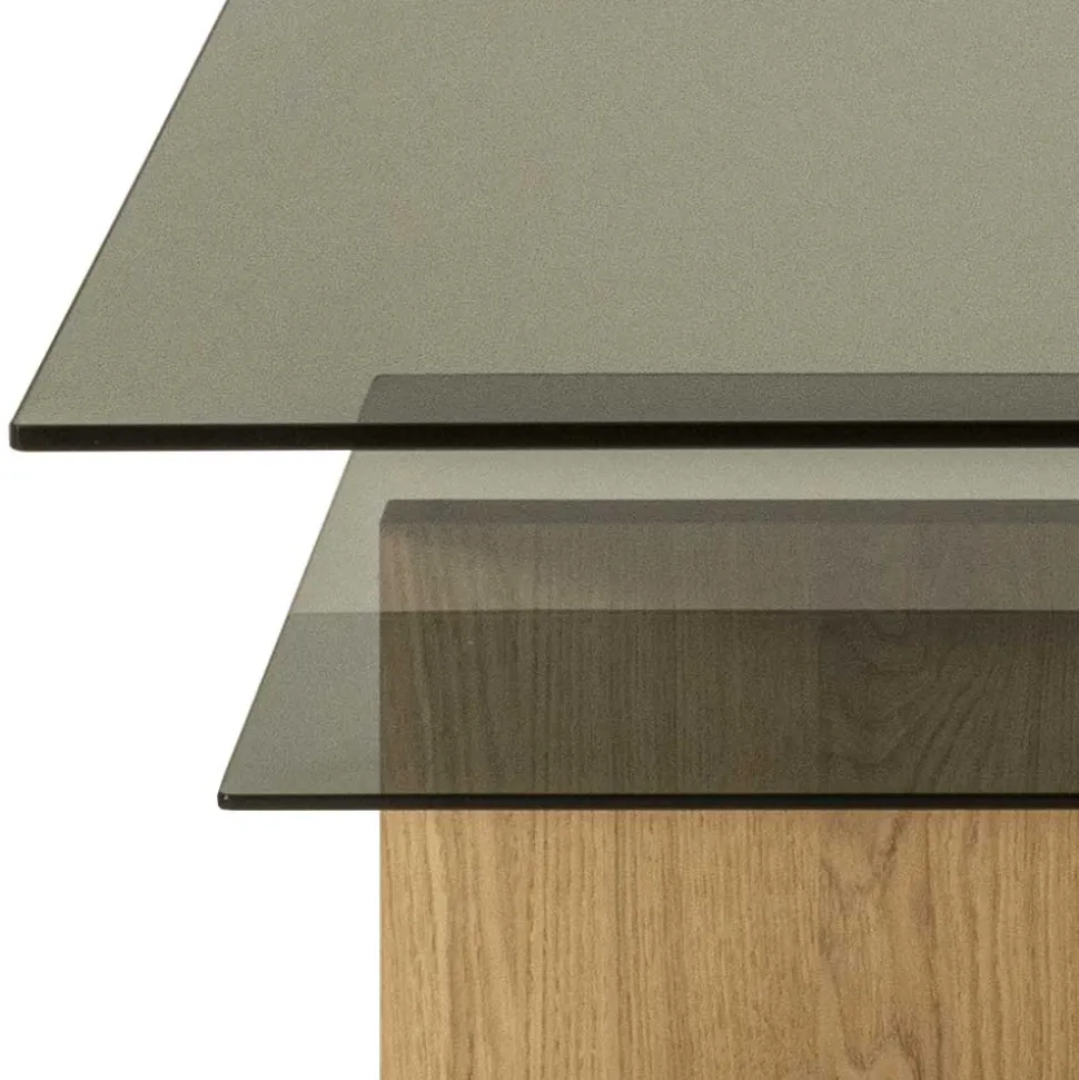 Höhenverstellbarer Couchtisch aus Parasolglas - Bonifazio