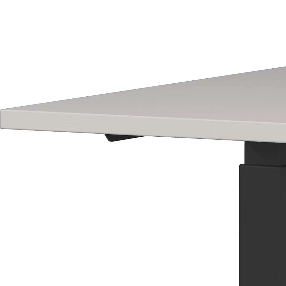 Höhenverstellbarer Officetisch in Hellgrau - Great