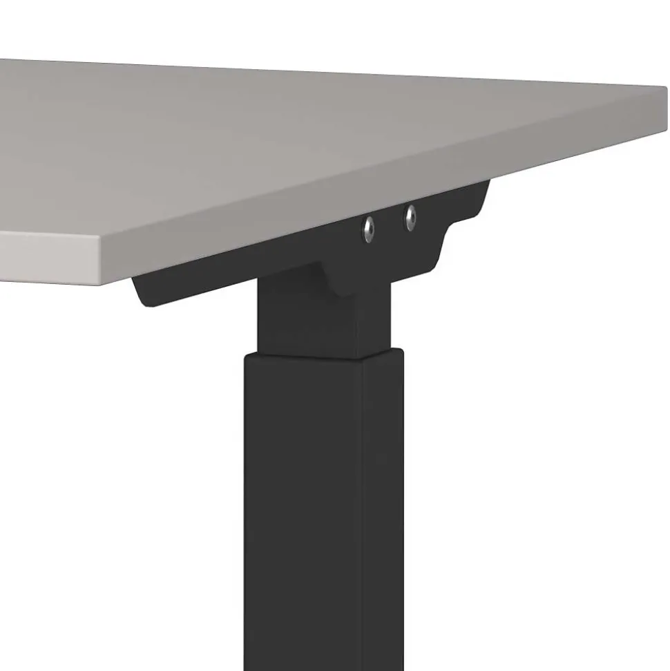 Höhenverstellbarer Officetisch in Hellgrau - Great