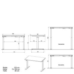 Höhenverstellbarer Officetisch elektrisch - Stellario