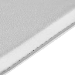 Höhenverstellbarer Stehtisch mit Kunstleder Weiß - Silja