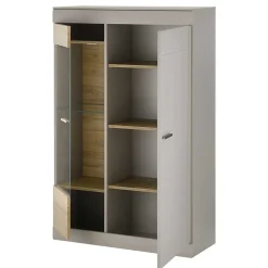Highboard in Hellgrau & Zinneiche NB - Lioscas
