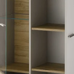 Highboard in Hellgrau & Zinneiche NB - Lioscas