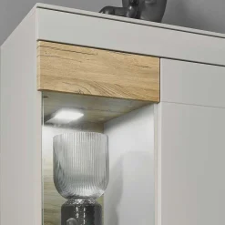 Highboard in Hellgrau & Zinneiche NB - Lioscas