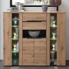 Highboard mit Glas & LED Licht - Kuetra