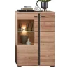 Highboard mit Glaseinsatz und LED Beleuchtung - Latenda