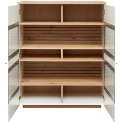 Highboard mit Glaseinsätzen 2-türig - Niam