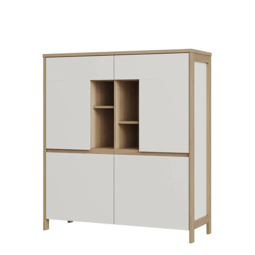 Highboard und TV-Board und Wandboard Set - Ovidio (dreiteilig)