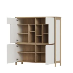 Highboard und TV-Board und Wandboard Set - Ovidio (dreiteilig)