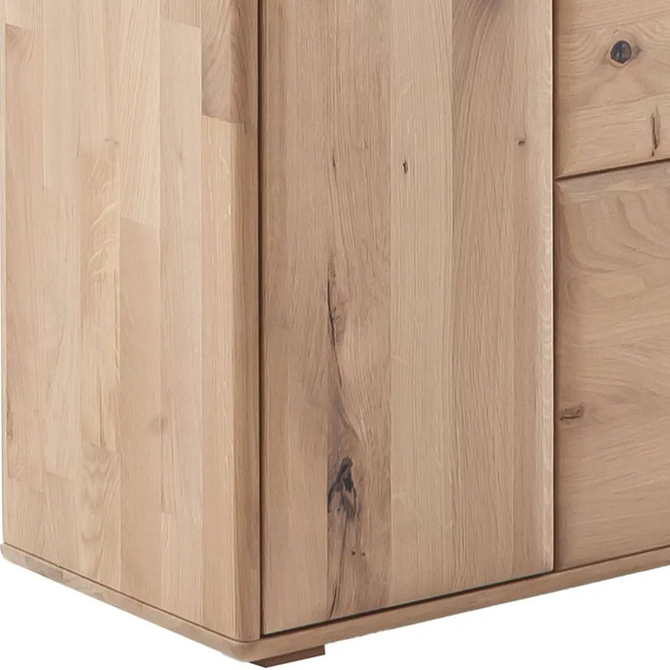 Highboard Vitrine in Asteiche Hell - Azzurian