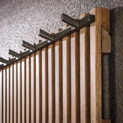 Hängegarderobe in Mangoholz Sandfarben - Imparacta