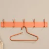 Hängegarderobe mit fünf Haken aus Stahl - Lieke