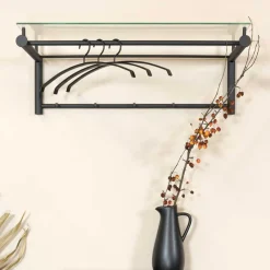 Hängegarderobe mit Hutablage aus Glas - Ifragon