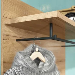 Hängegarderobe Paneel in Dekor Wildeiche - Esdrusca