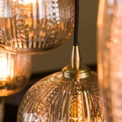 Hängelampe mit Glas Schirm Mix - Athenas