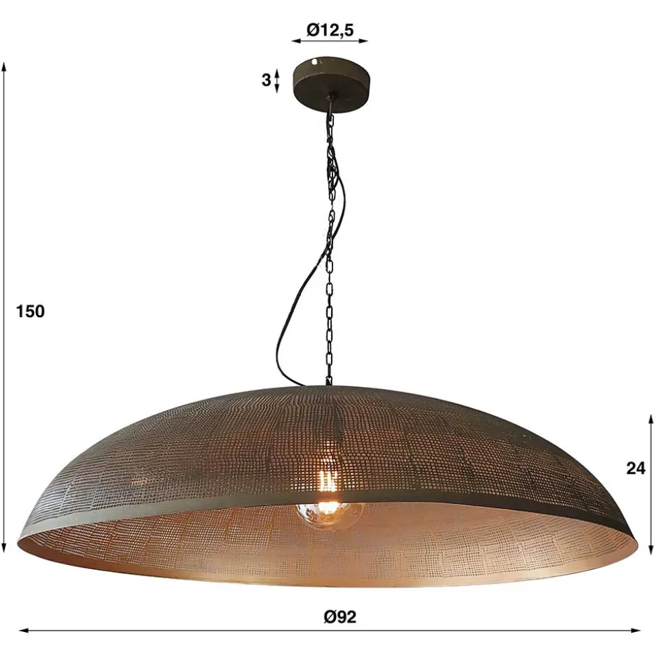 Hängelampe mit rundem Schirm - Marin