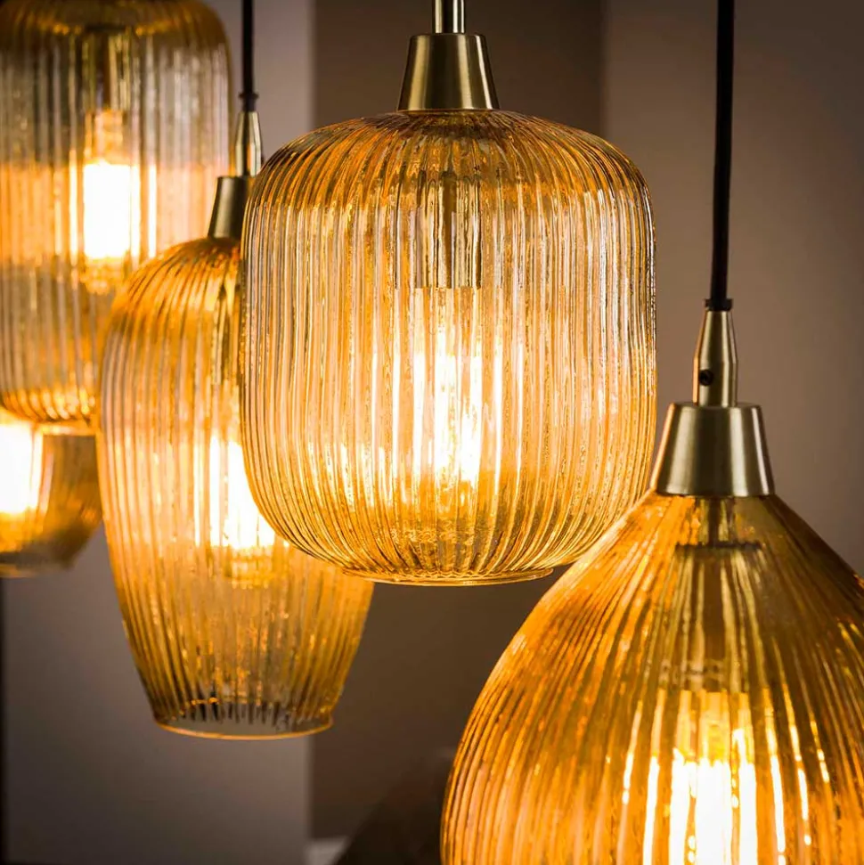 Hängelampe mit verschieden geformten Schirmen - Jonathan