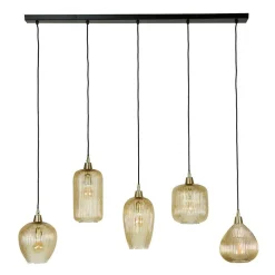 Hängelampe mit verschieden geformten Schirmen - Jonathan