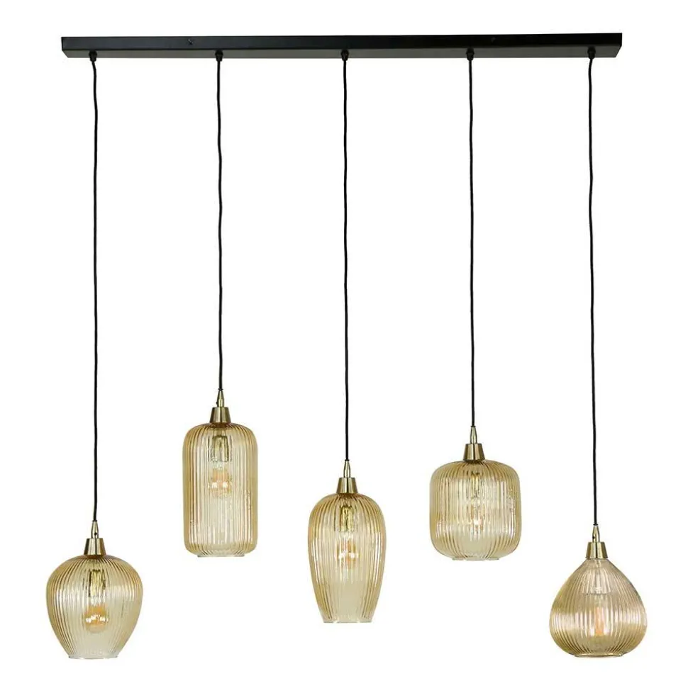 Hängelampe mit verschieden geformten Schirmen - Jonathan