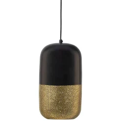 Hängelampen in Schwarz & Messing - Dirava (2er Set)