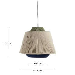 Hängeleuchte aus Jute Geflecht - Bagana