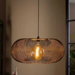 Hängeleuchte in Schwarz Nickel Metall - Kumar