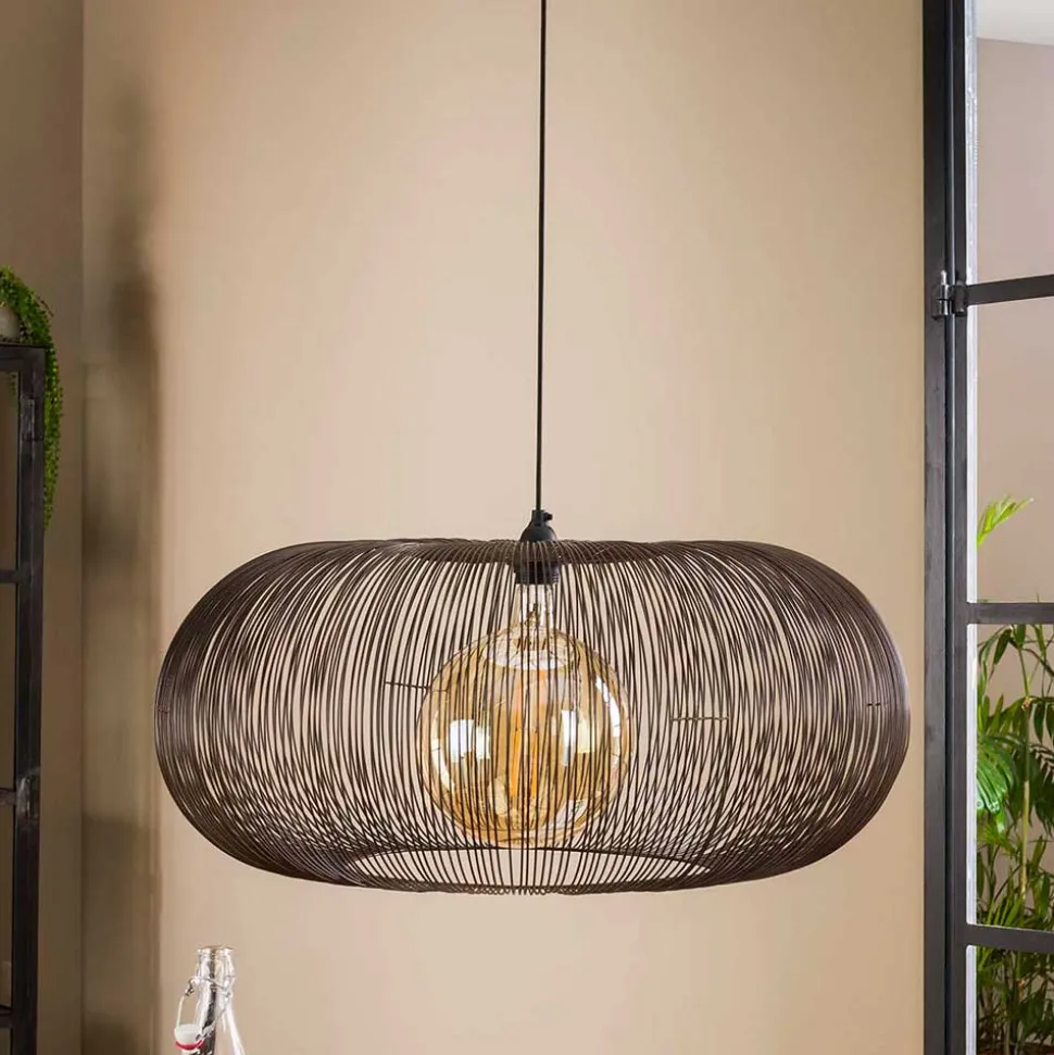 Hängeleuchte in Schwarz Nickel Metall - Kumar