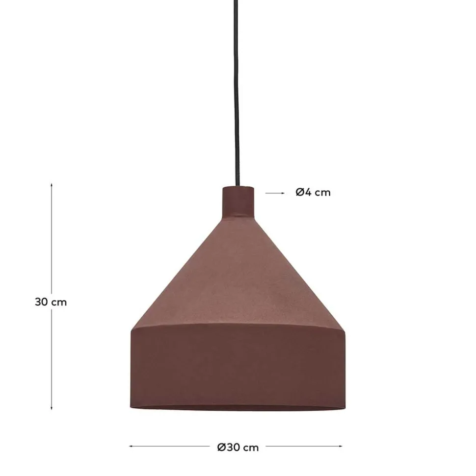 Hängeleuchte in Terracotta Metall - Kerbea