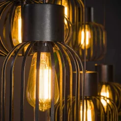 Hängeleuchte mit sechs Drahtschirmen - Dobe