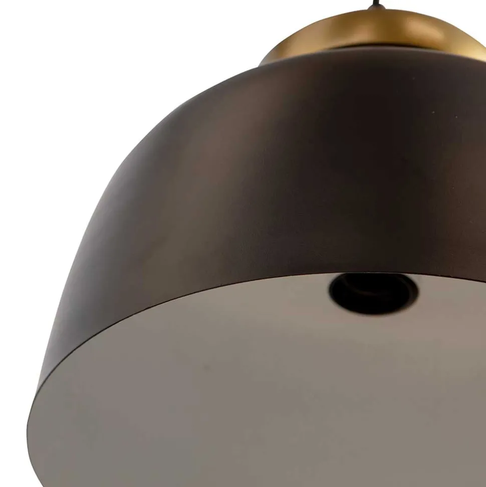 Hängeleuchten in Schwarz & Messing - Rujona (2er Set)