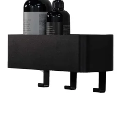 Hängende Ablage mit drei Haken aus Stahl - Lejavra