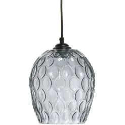 Hängende Designlampe aus Glas in Grau - Cavan