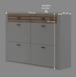 Hängende Flurmöbel als Set - Ballina (dreiteilig)