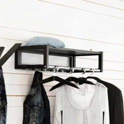 Hängende Garderobe in Schwarz - Geskan