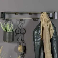 Hängende Hakenleiste in Nickelfarben - Mazurra