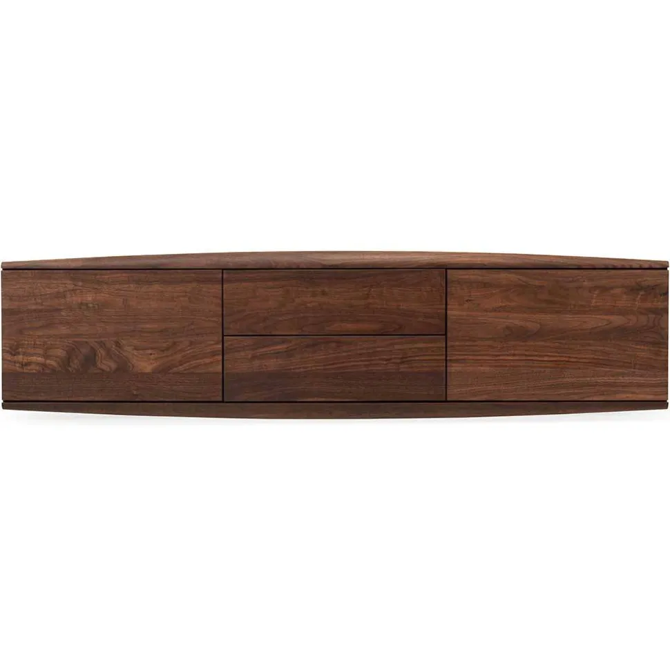 Hängende Kommode aus Nussbaum Massivholz - Amelie