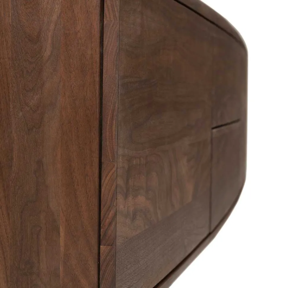 Hängende Kommode aus Nussbaum Massivholz - Amelie