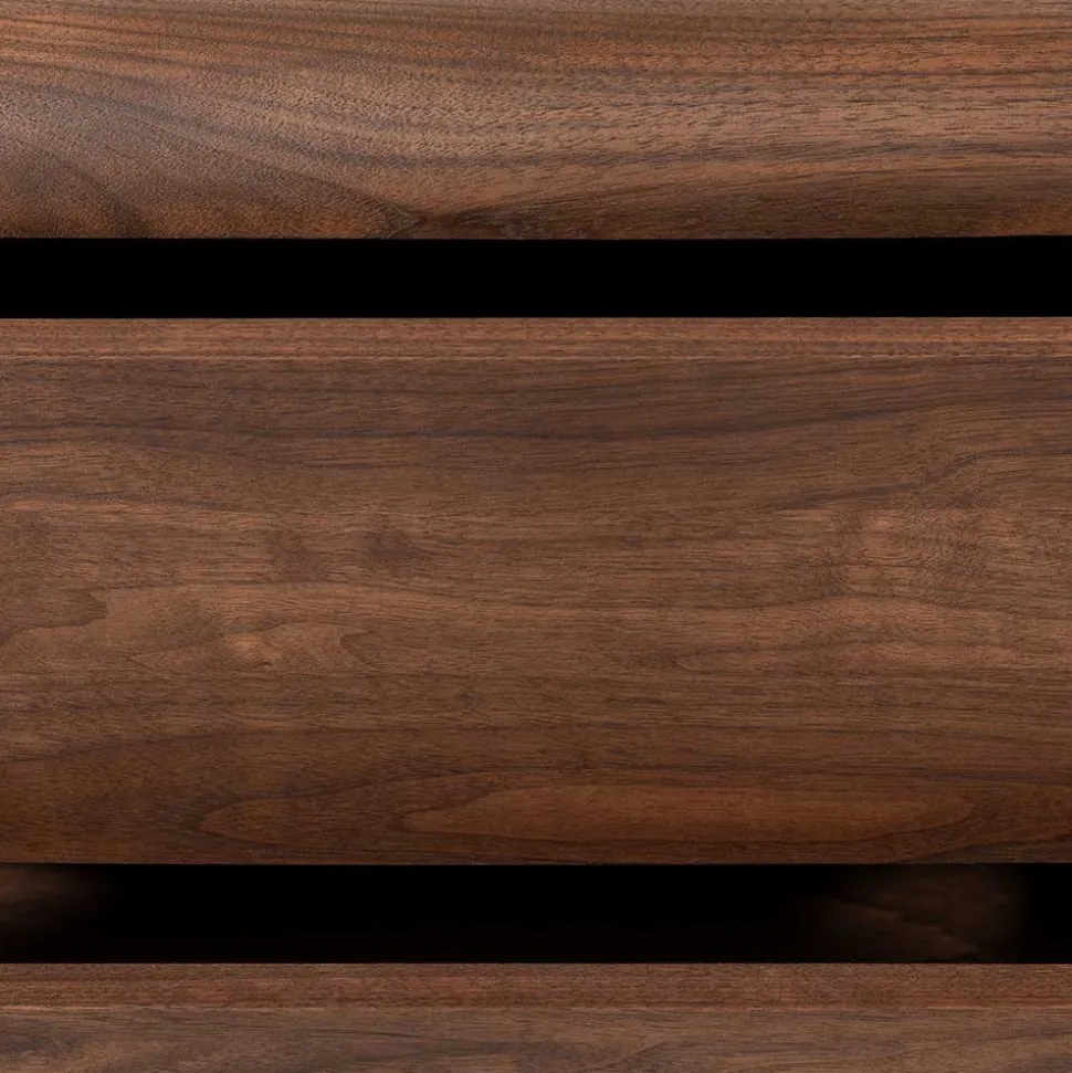 Hängende Kommode aus Nussbaum Massivholz - Amelie