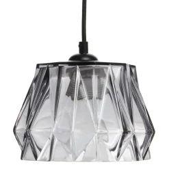 Hängende Lampe in Grau Glasschirm - Rodena