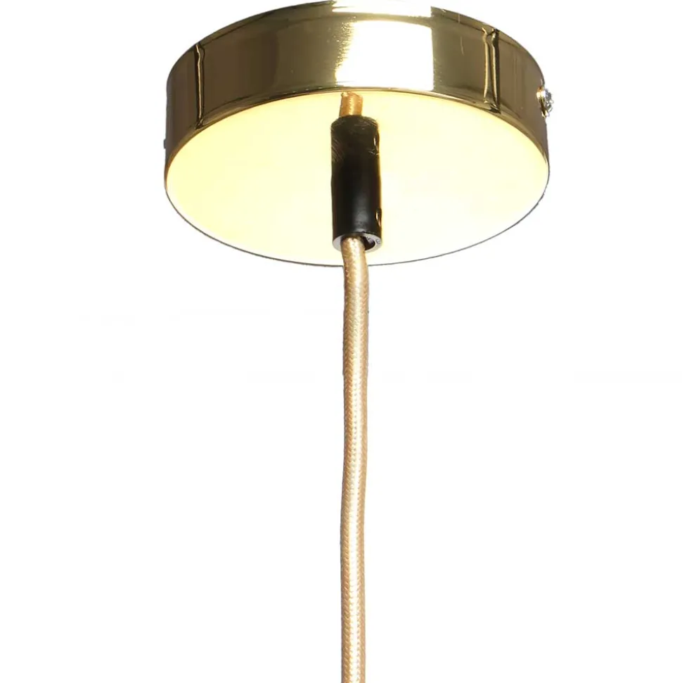 Hängende Lampe in Grau Schirm aus Glas - Marciano