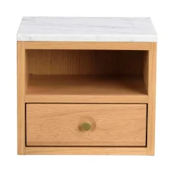 Hängende Nachtkonsole mit Fach & Schublade - Sanyra