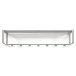 Hängende Stahlgarderobe in Taupe - Satroni