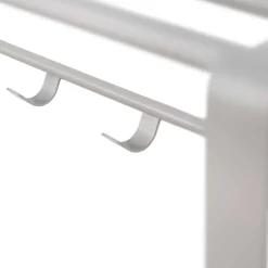 Hängende Stahlgarderobe in Taupe - Satroni